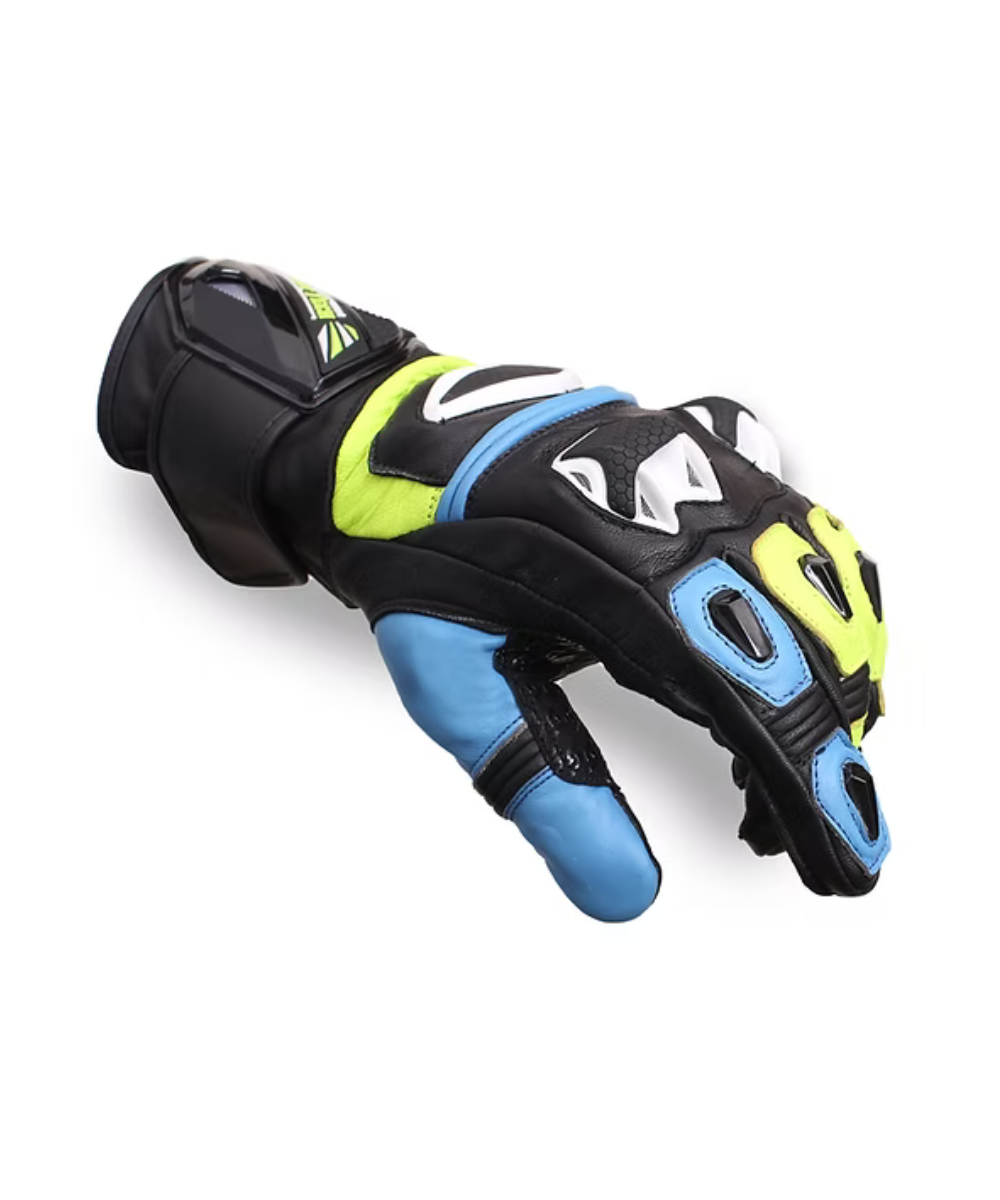 BBG Snell Race Tech Riding Gloves - Neon