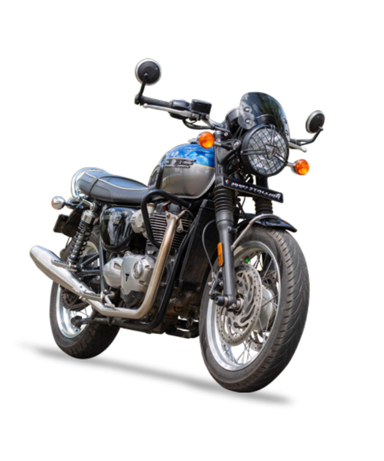 Silver Stallion Triumph Bonne T120 / 1200 Full System Performance Exhaust - Silver