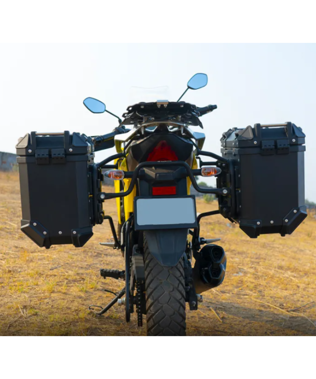 Zana Royal Enfield Himalayan 450 Aluminium Pannier 36L with Saddle Stay Frame - Black - ZI-8439-LB