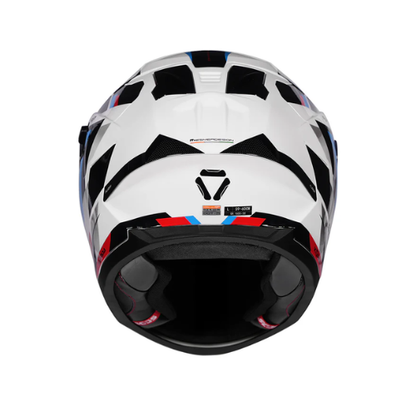 Korda Sonic GP Flash Helmet - White Red Blue