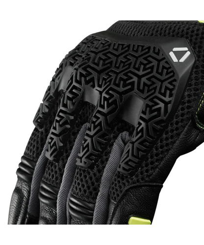 Korda D30 Adventure Riding Gloves - Black Fluorescent Yellow