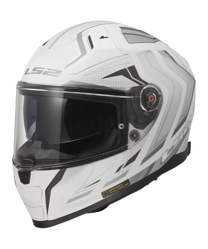 LS2 FF811 Vector II Alizer Helmet - White Silver