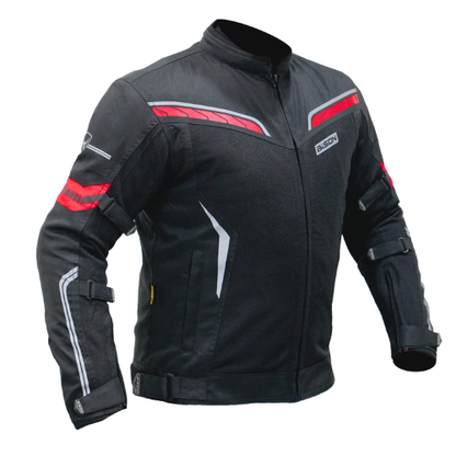 Bison ProGear Clavis Riding Jacket - Black Red