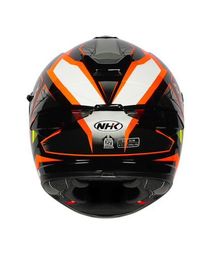 NHK K5R Commutrack Helmet - Black Orange