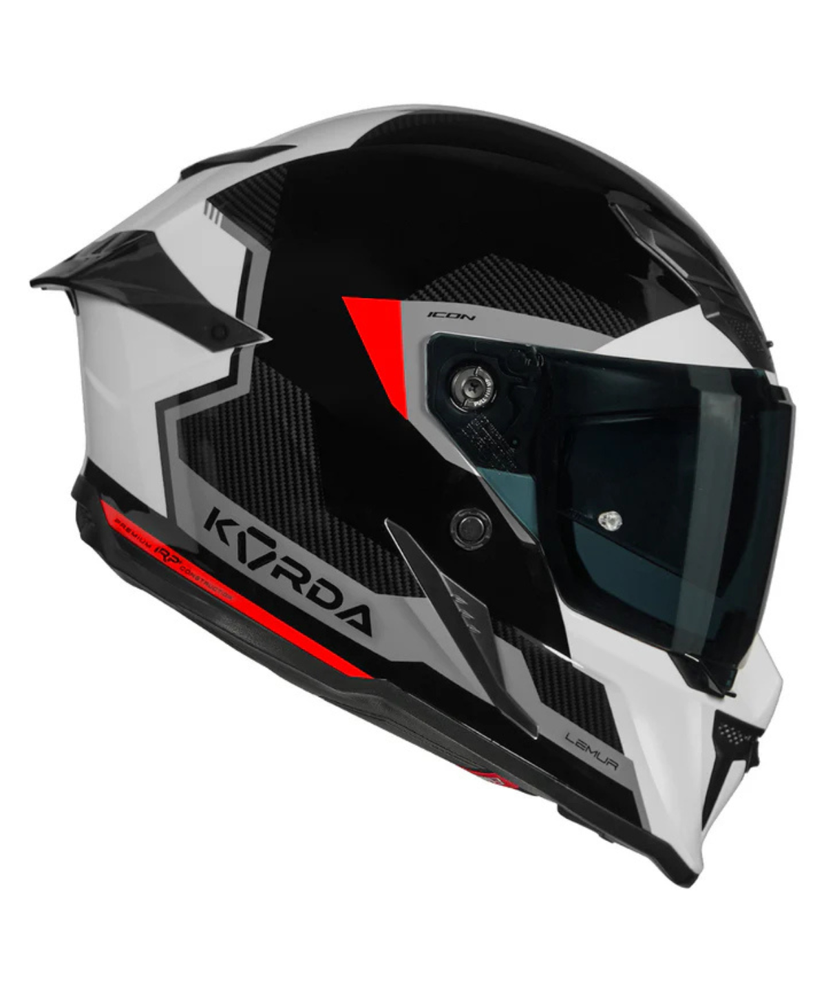 Korda Icon Lemur Helmet - Gloss Red