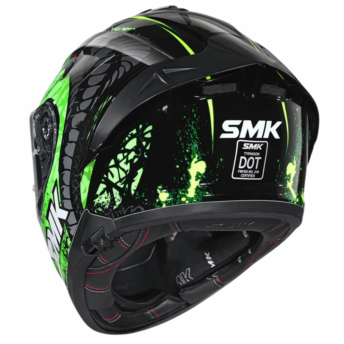 SMK Typhoon Reptile Graphics MA284 Helmet - SMK