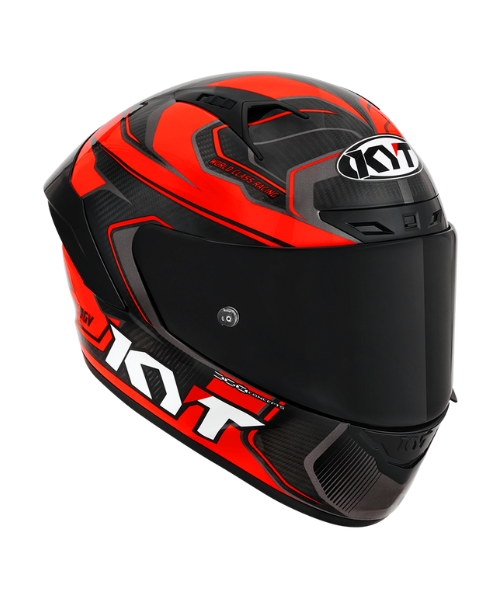KYT NZ Race Carbon Competition Helmet - Gloss Red - KYT Helmets