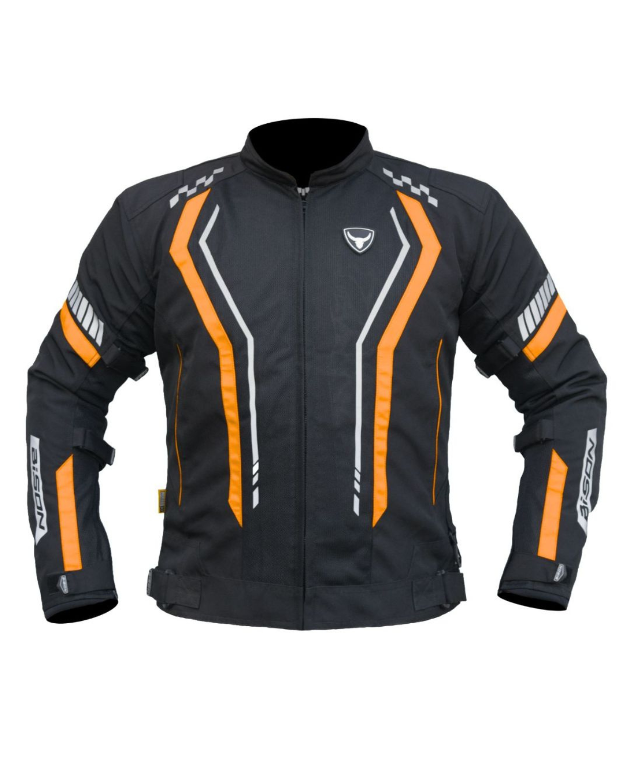 Bison ProGear Air Pro Riding Jacket - Black Orange