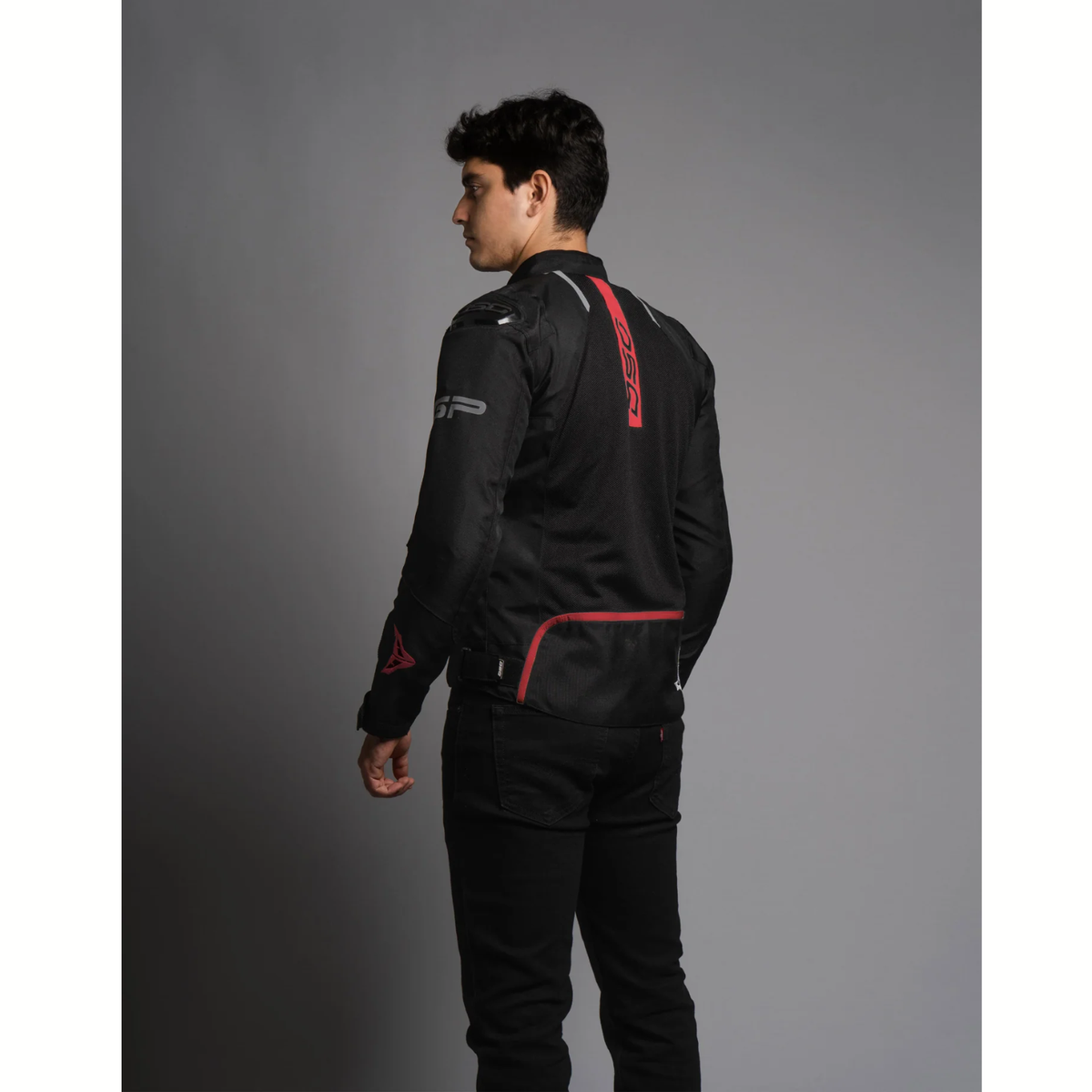 DSG GP X Riding Jacket - Black Red - DSG