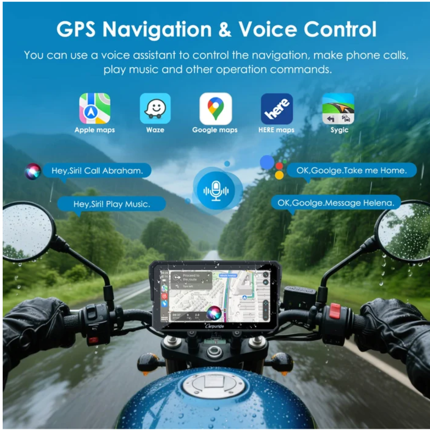 Carpuride W602S Pro 6-Inch Motorcycle CarPlay
