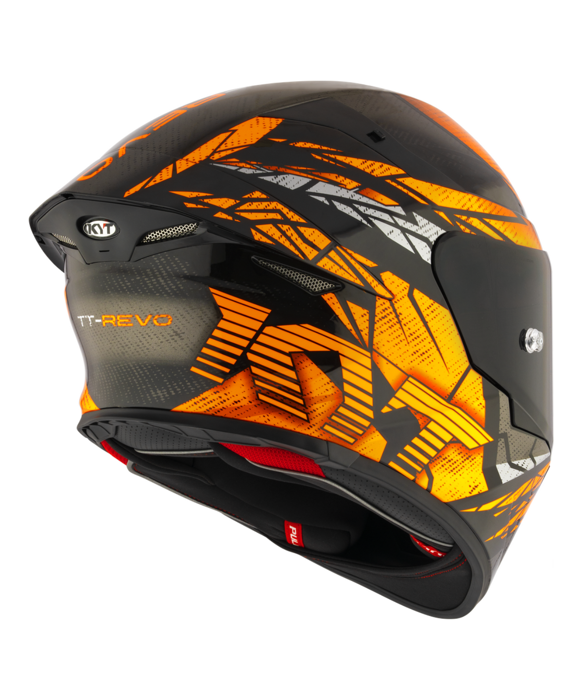 KYT TT-Revo Combustion Helmet - Matt Orange - KYT Helmets