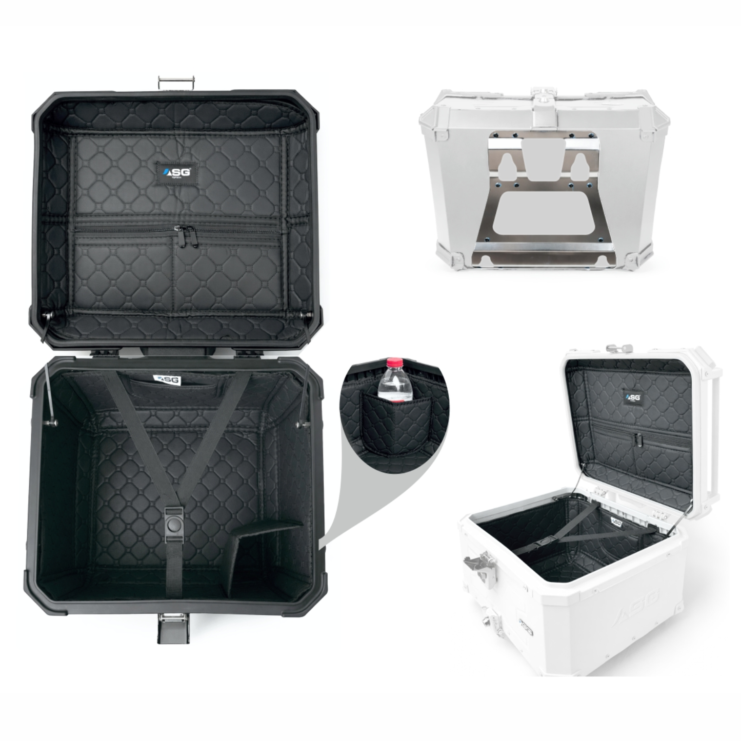 ASG AG-55L Aluminum Top Box - Silver