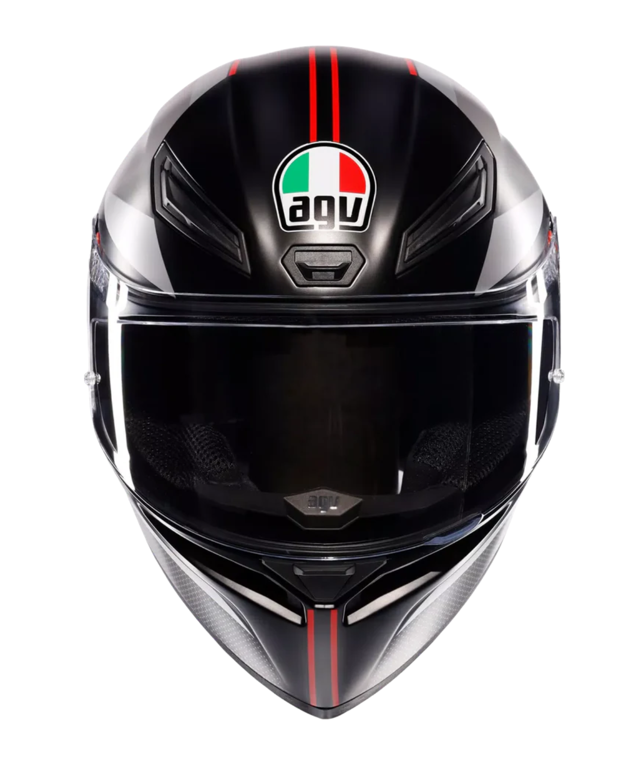 AGV K1 S Lap 034 Helmet - Matt Black Grey Red