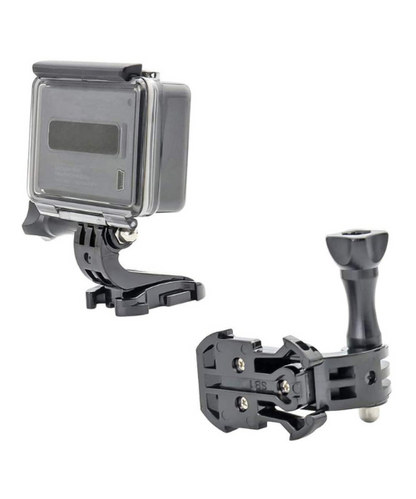 Moto Arch J Hook Buckle Mount Compatible for GoPro and Other Action Cameras - Black