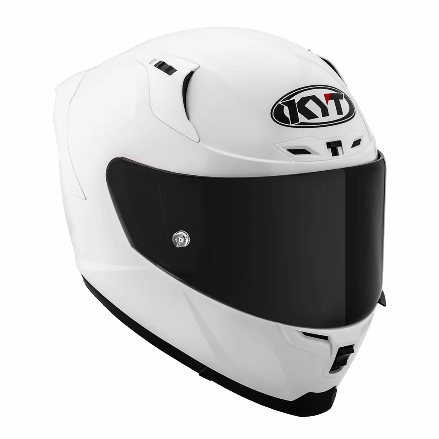 KYT Striker Plain Helmet - Gloss White