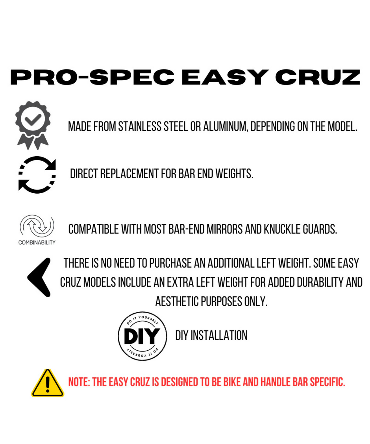 Pro-Spec Easy Cruz - ECZ 021 - Black - Pros-pec