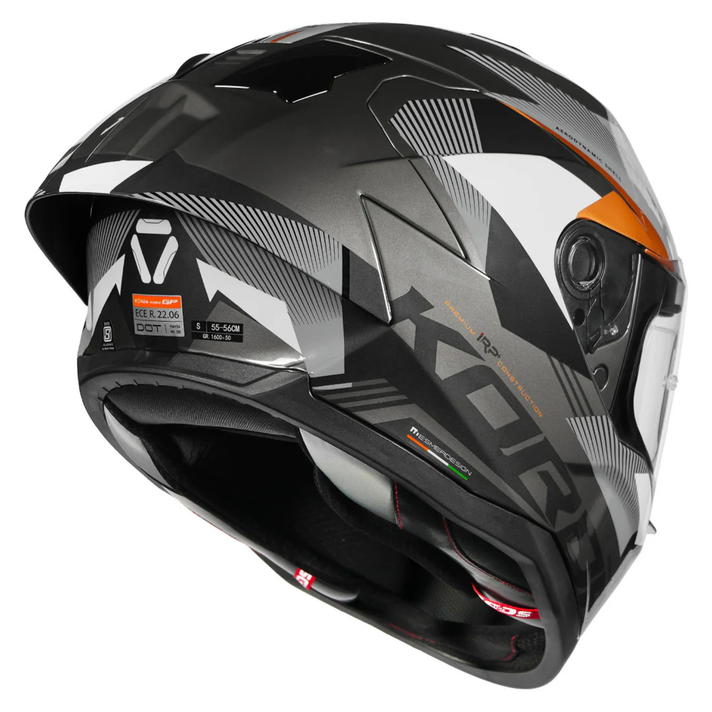 Korda Sonic GP Brave Helmet - Gloss Grey Gold