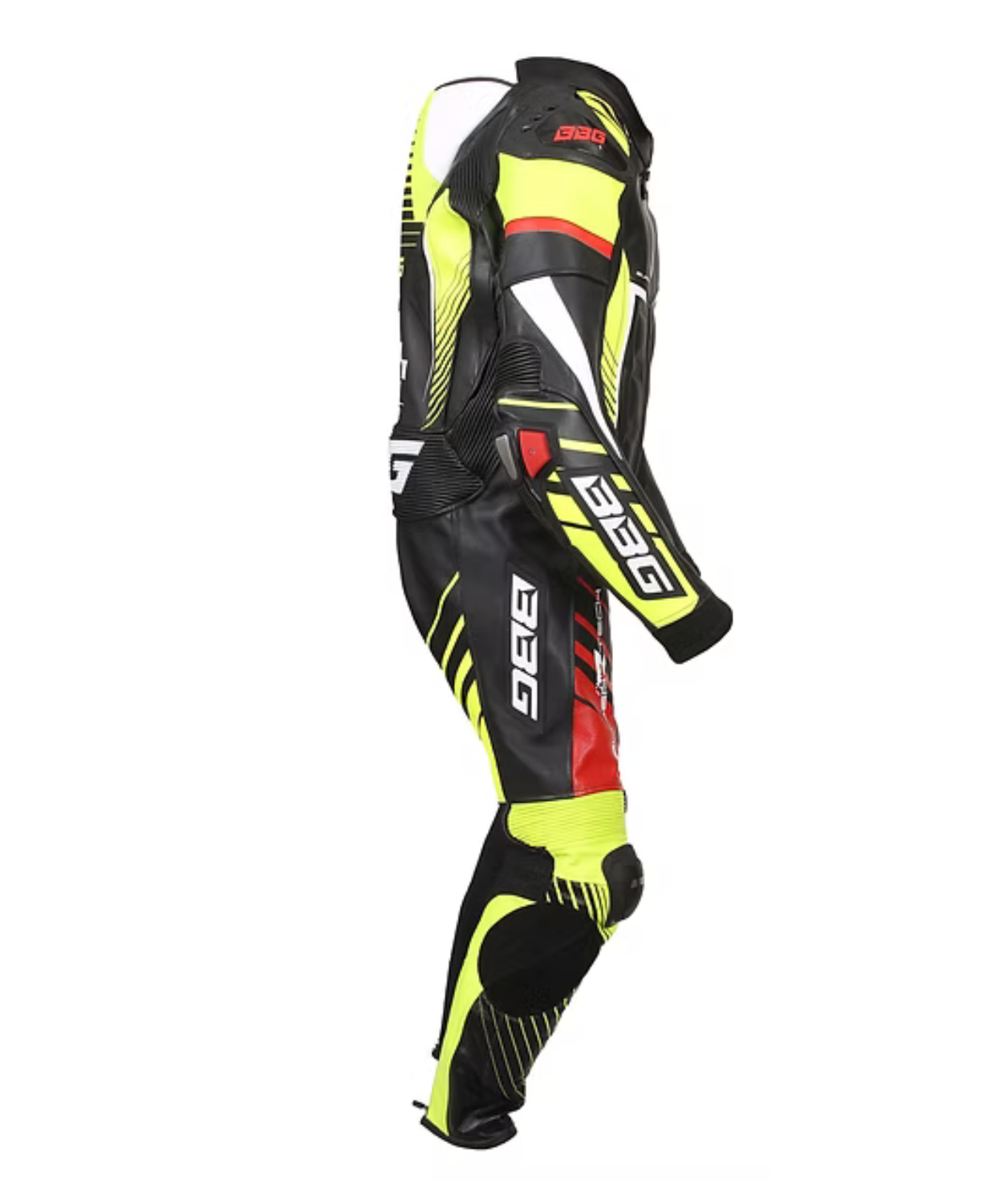 BBG Superrtech Racing Suit - Black Red Yellow