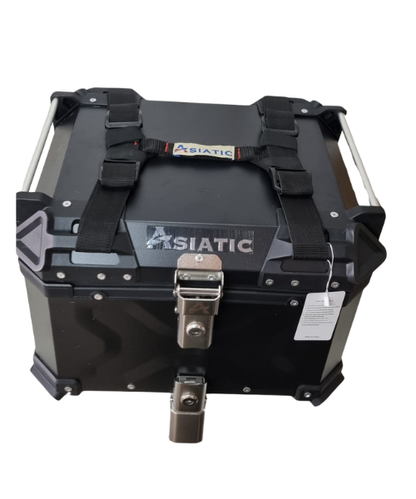 Asiatic ABS Top Box 45L with Backrest - Black