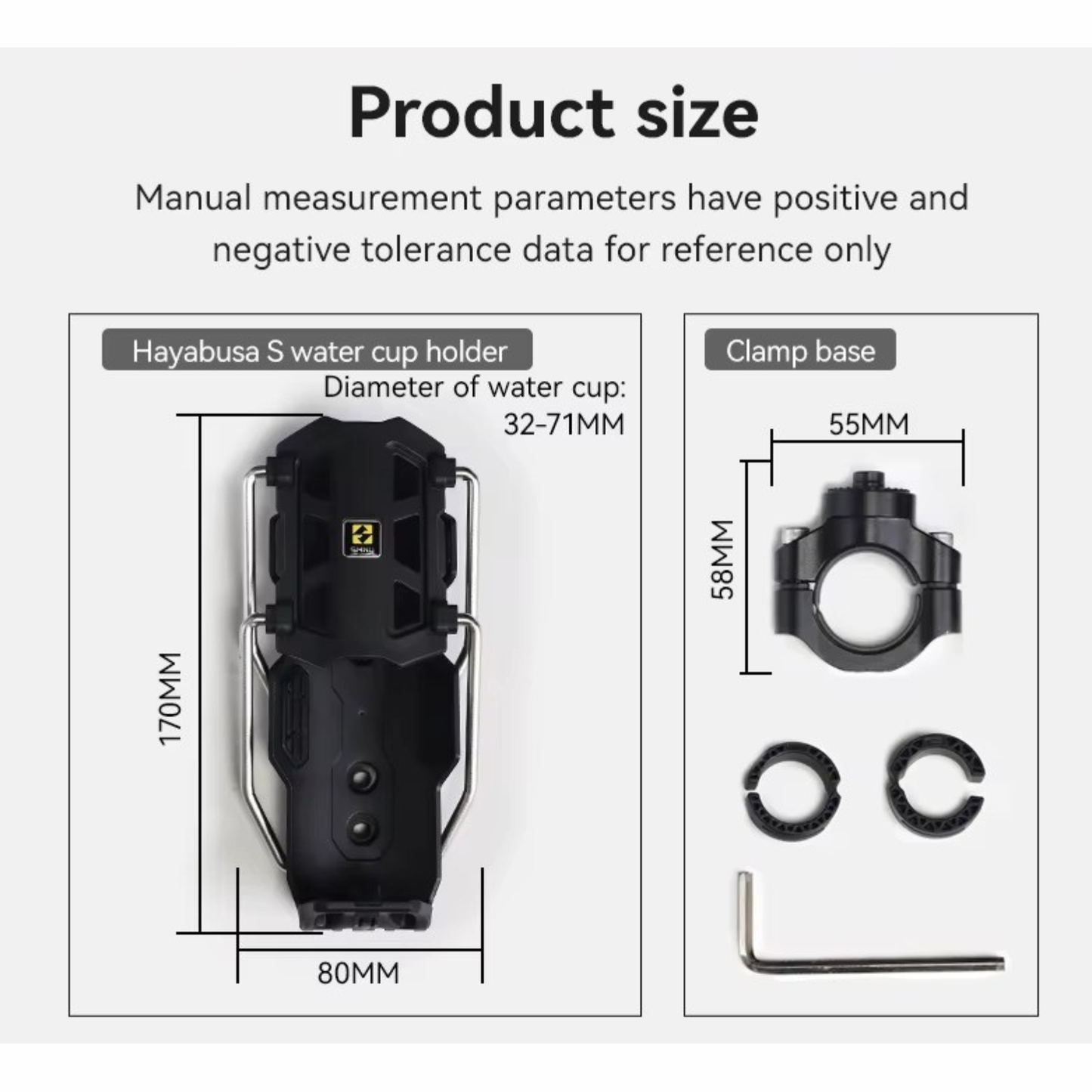 SMNU Universal Adjustable Motorcycle Water Bottle Holder