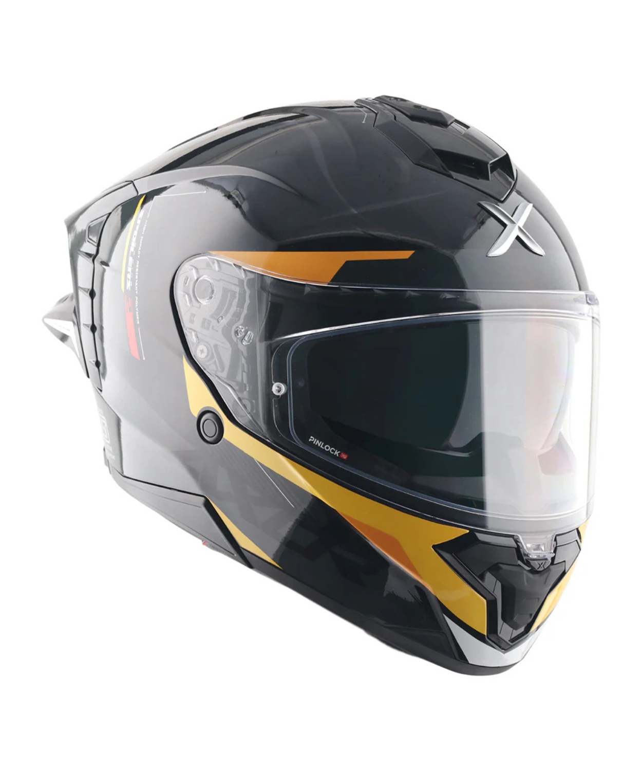 Axor Brutale Kryptic Dual Spoiler Helmet - Black Yellow