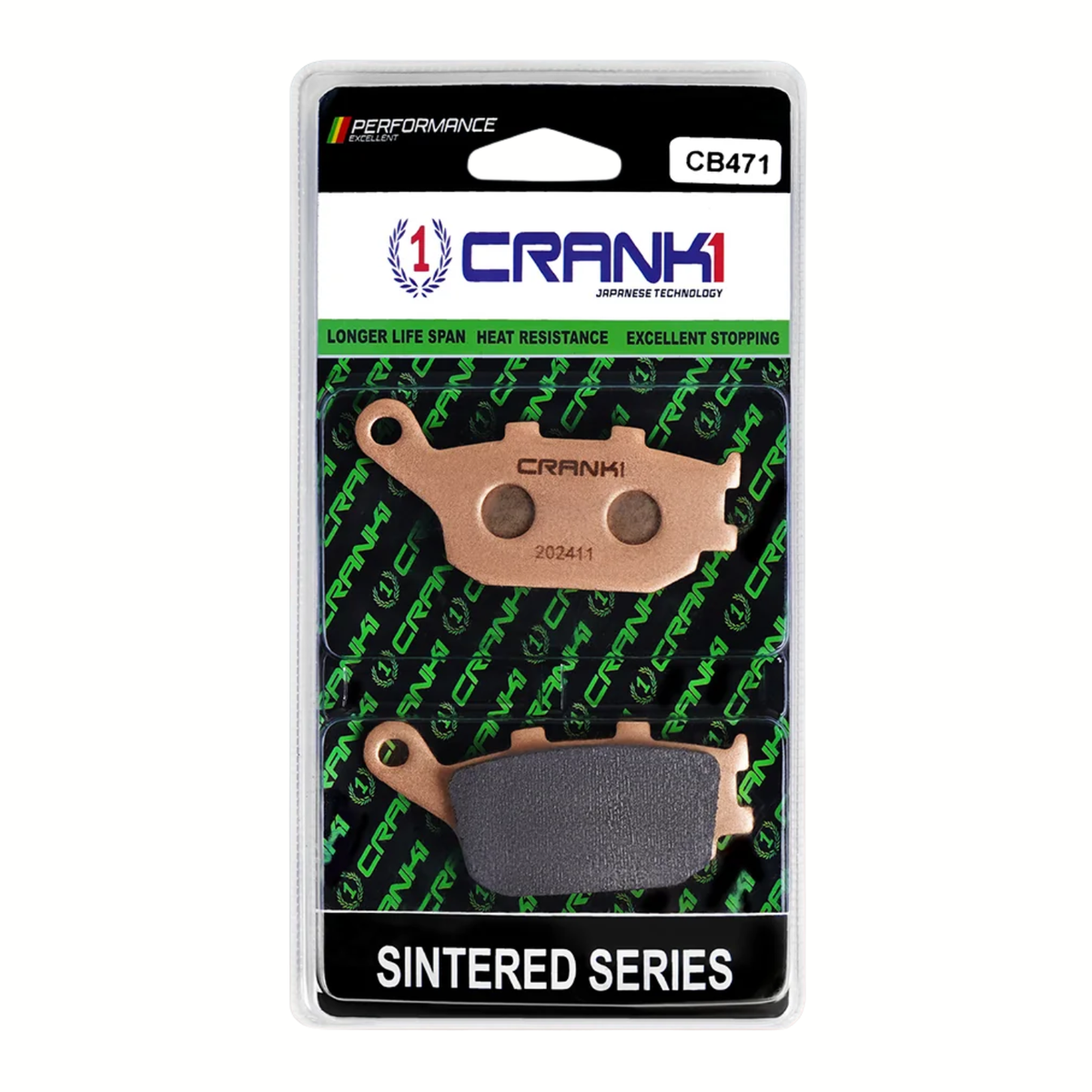 Crank1 Honda XL750 Transalp (2023 Onwards) Sintered Brake Pads - Crank 1