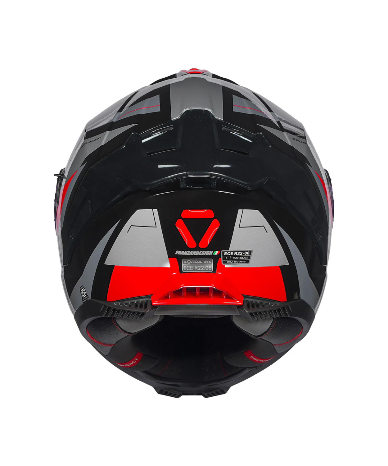 Korda Neo Titan Helmet - Gloss Red Black