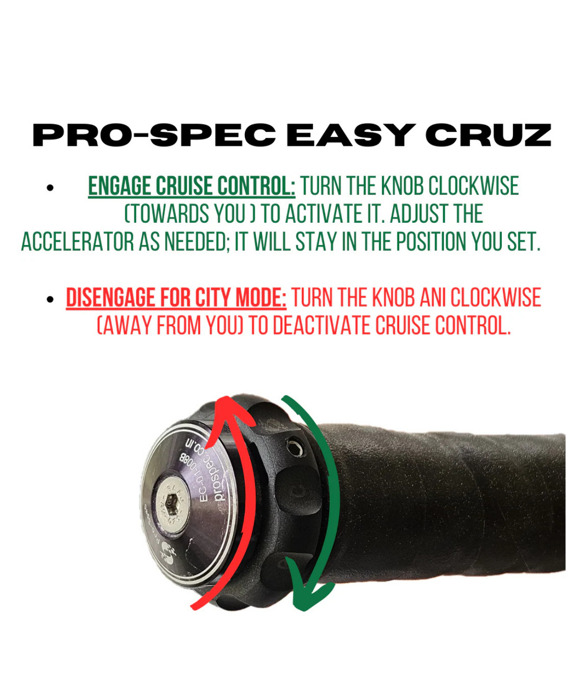 Pro-Spec Easy Cruz - ECZ 023 - Black - Pros-pec