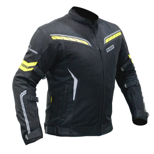 Bison ProGear Clavis Riding Jacket - Black Neon