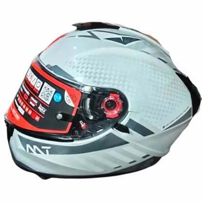 MT Blade 2 SV Rhapsody A2 Helmet - Gloss Silver Grey