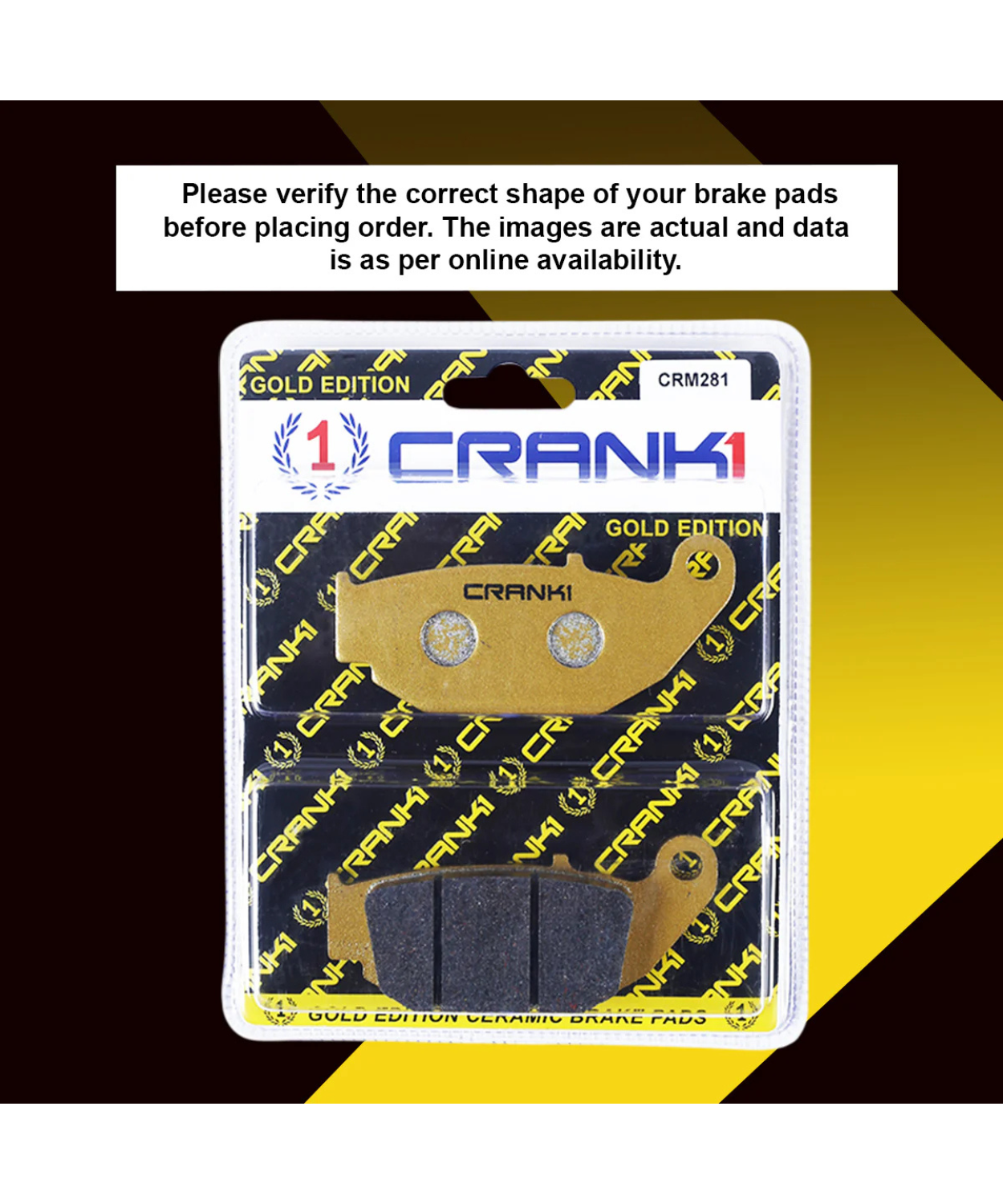 Crank1 Honda CB 300F (2024) Ceramic Brake Pads