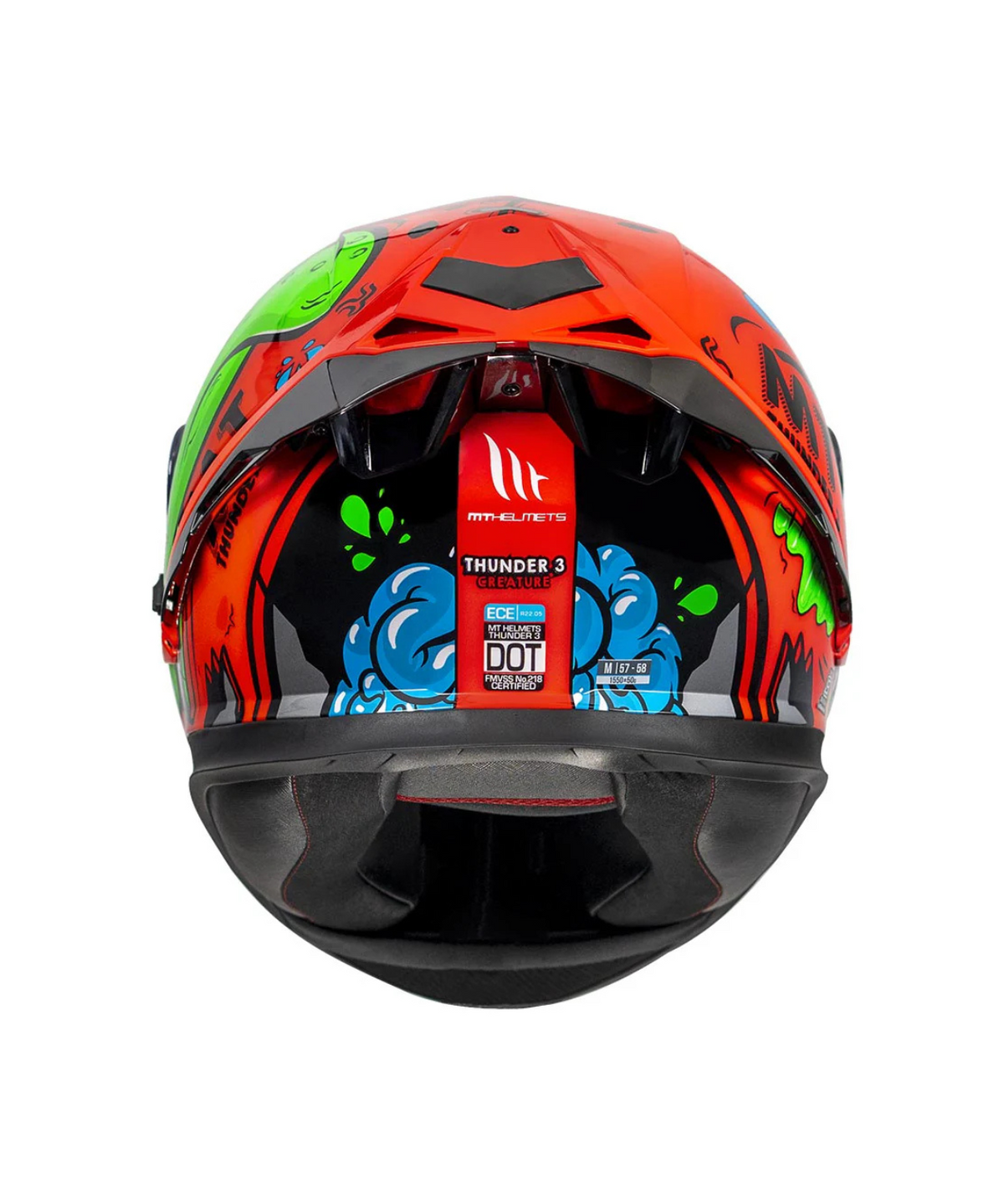 MT Thunder 3 SV Pro Creature Helmet - Gloss Red - MT Helmets