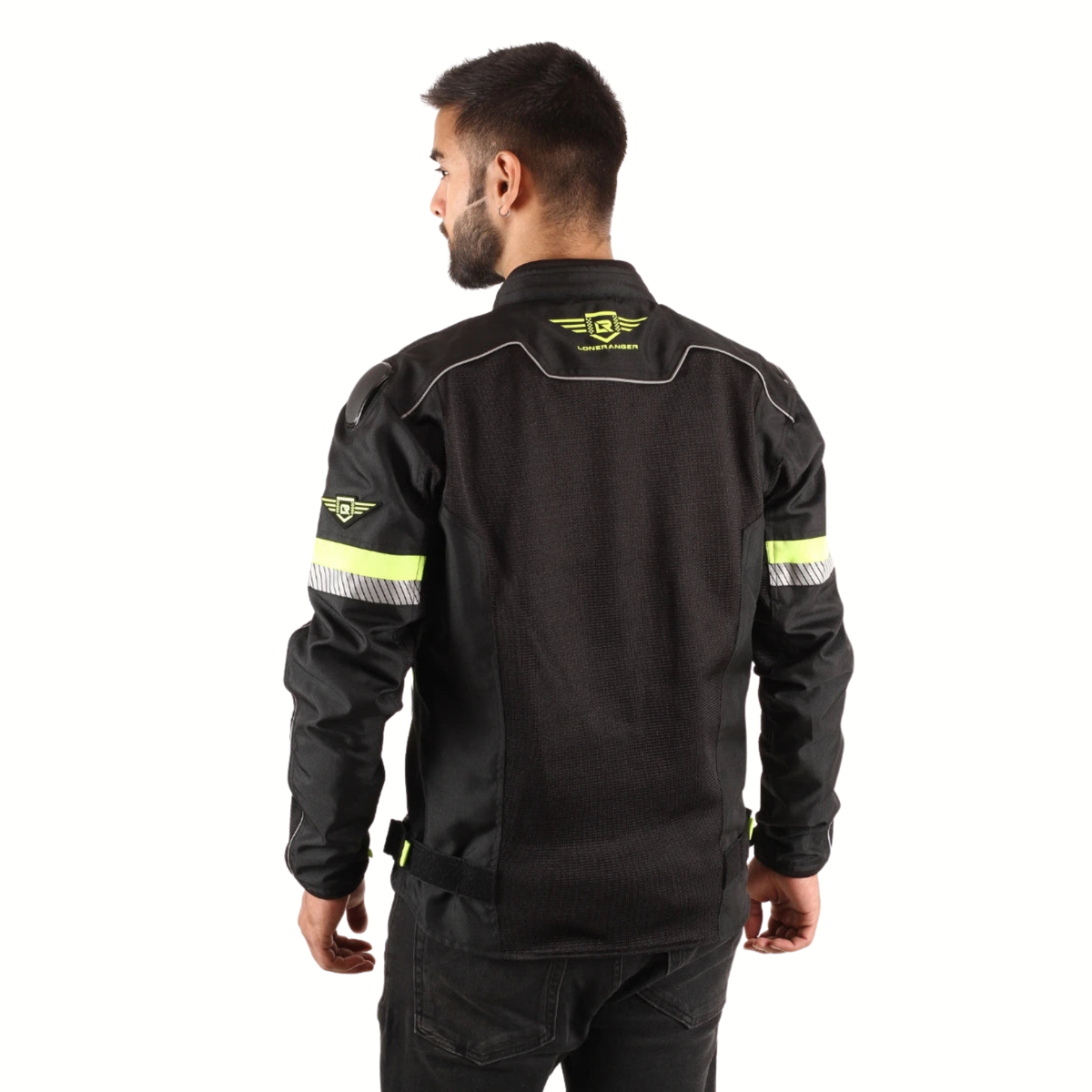 Lone Ranger Addon Pro Riding Jacket - Black Neon Green