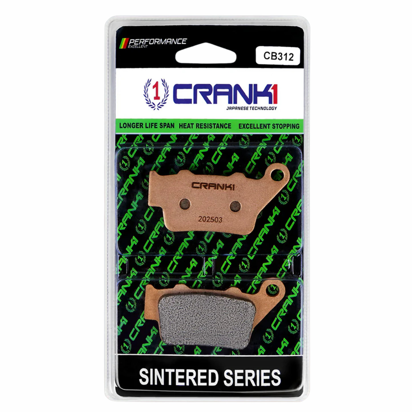 Crank1 Fully Sintered H2 Series Brake Pads for Ducati Monster 937 (2021)