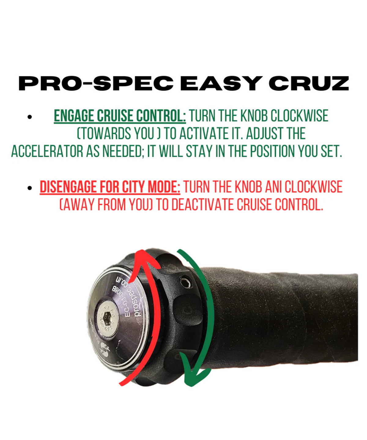 Pro-Spec Easy Cruz - ECZ 025 - Black - Pros-pec
