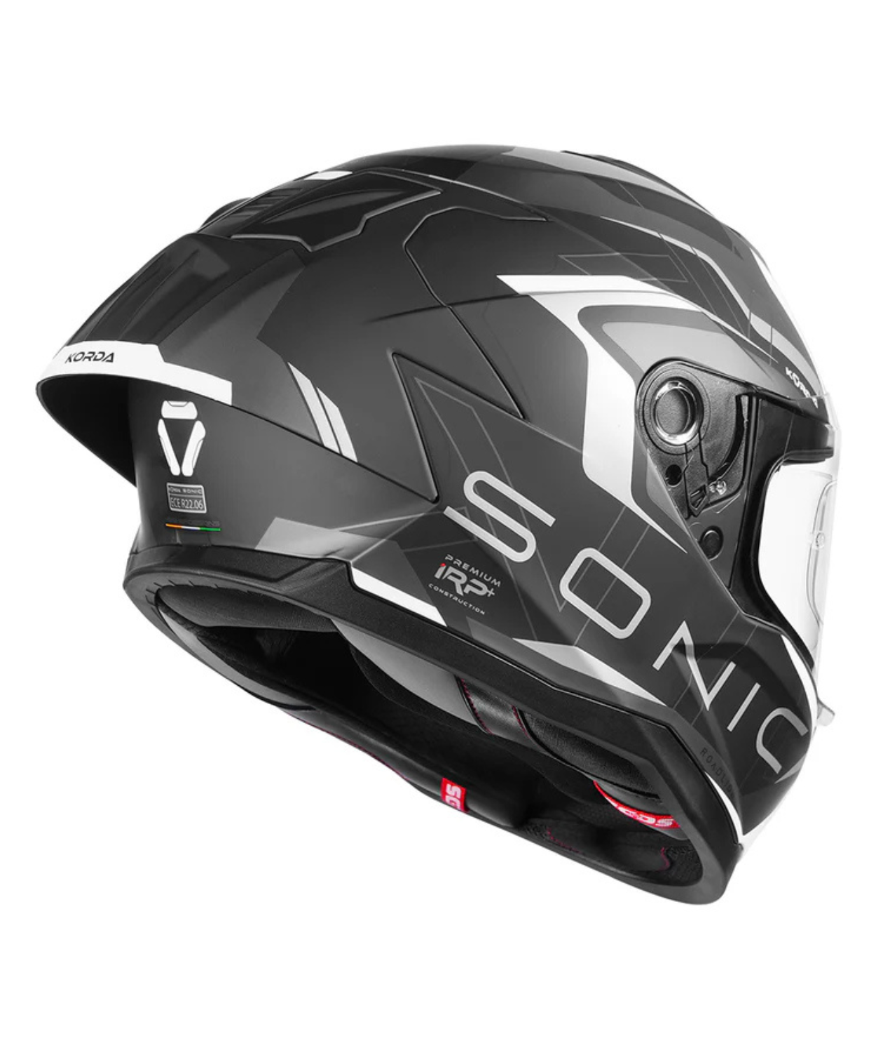Korda Sonic GP Roadlion Helmet - Matt Black Grey