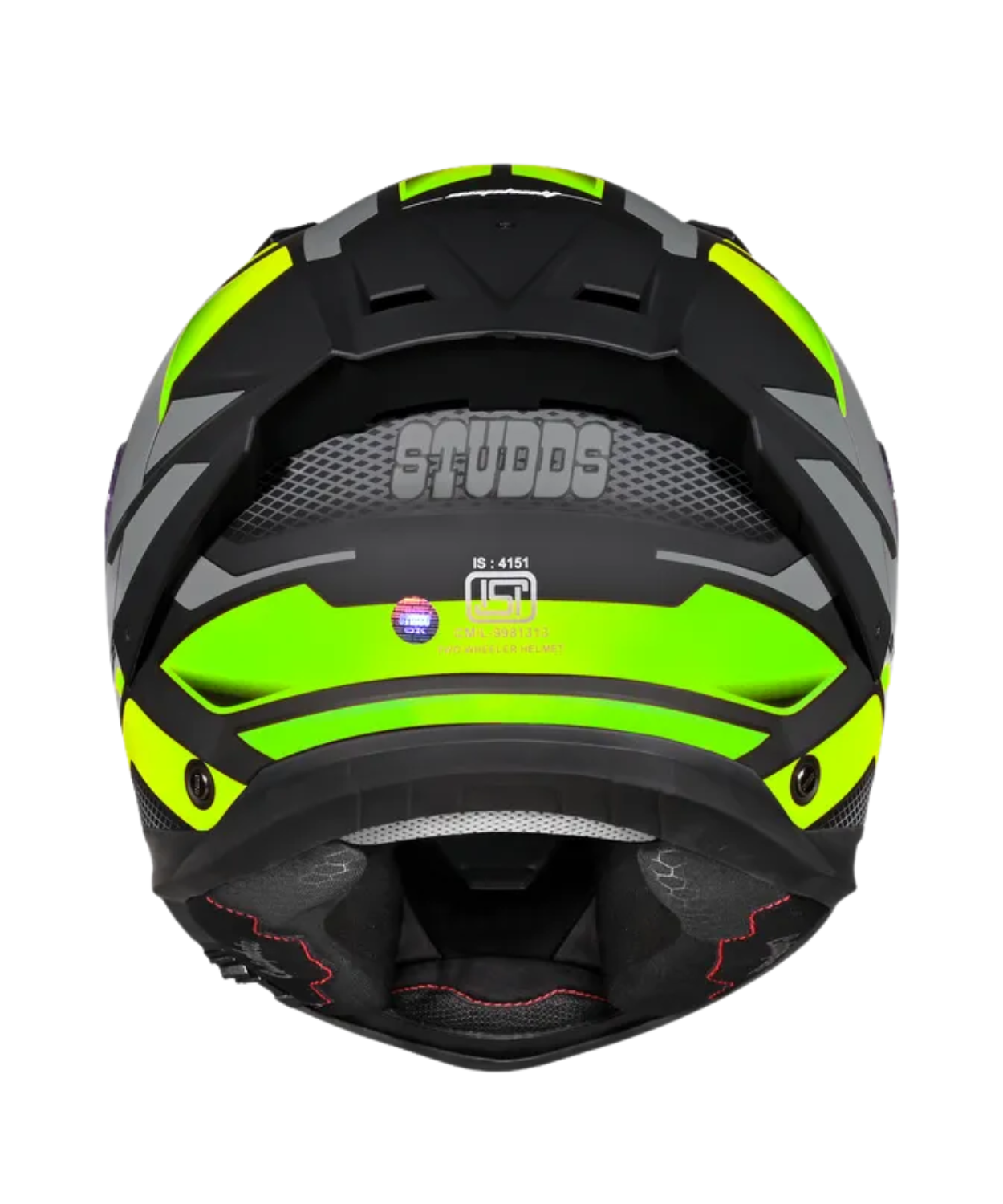 Studds Helios D1 Asphalt Decor Graphics Helmet - Matt Black Green N3
