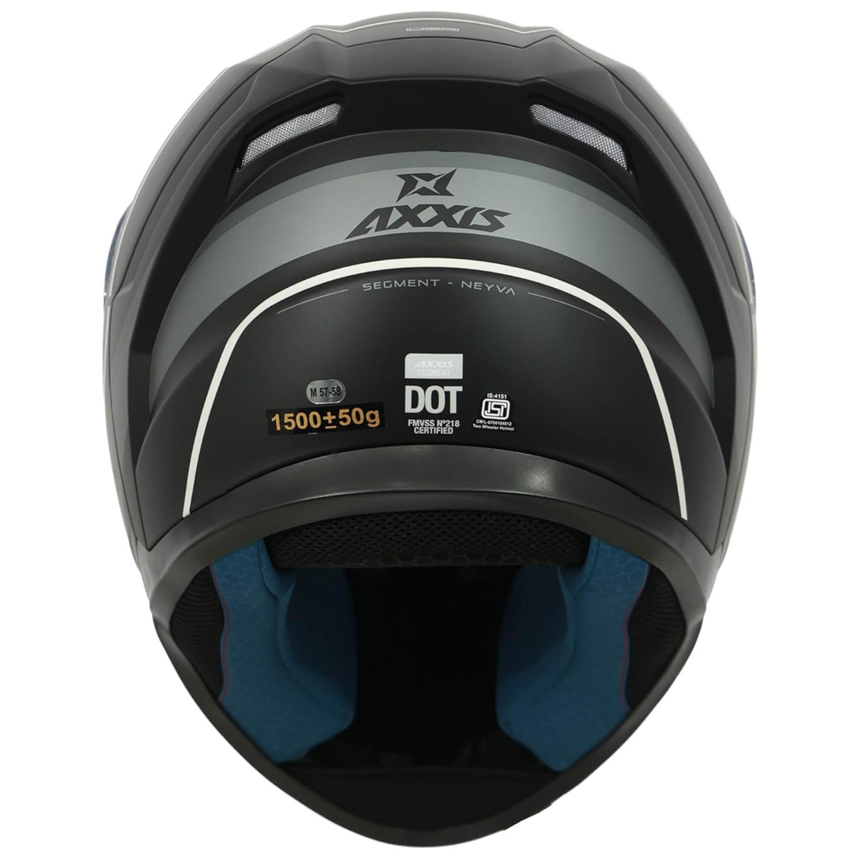 Axxis Segment Neyva B2 Helmet - Matt Black Grey - Axxis