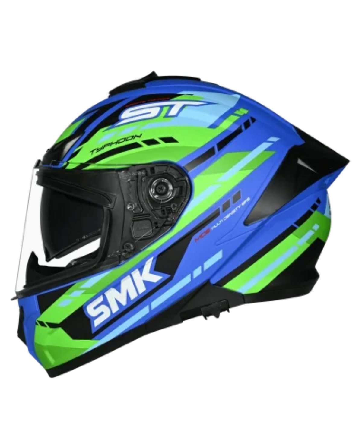 SMK Typhoon Sports Tourer GRPS GL585 Full Face Helmet - Gloss Blue Green - SMK
