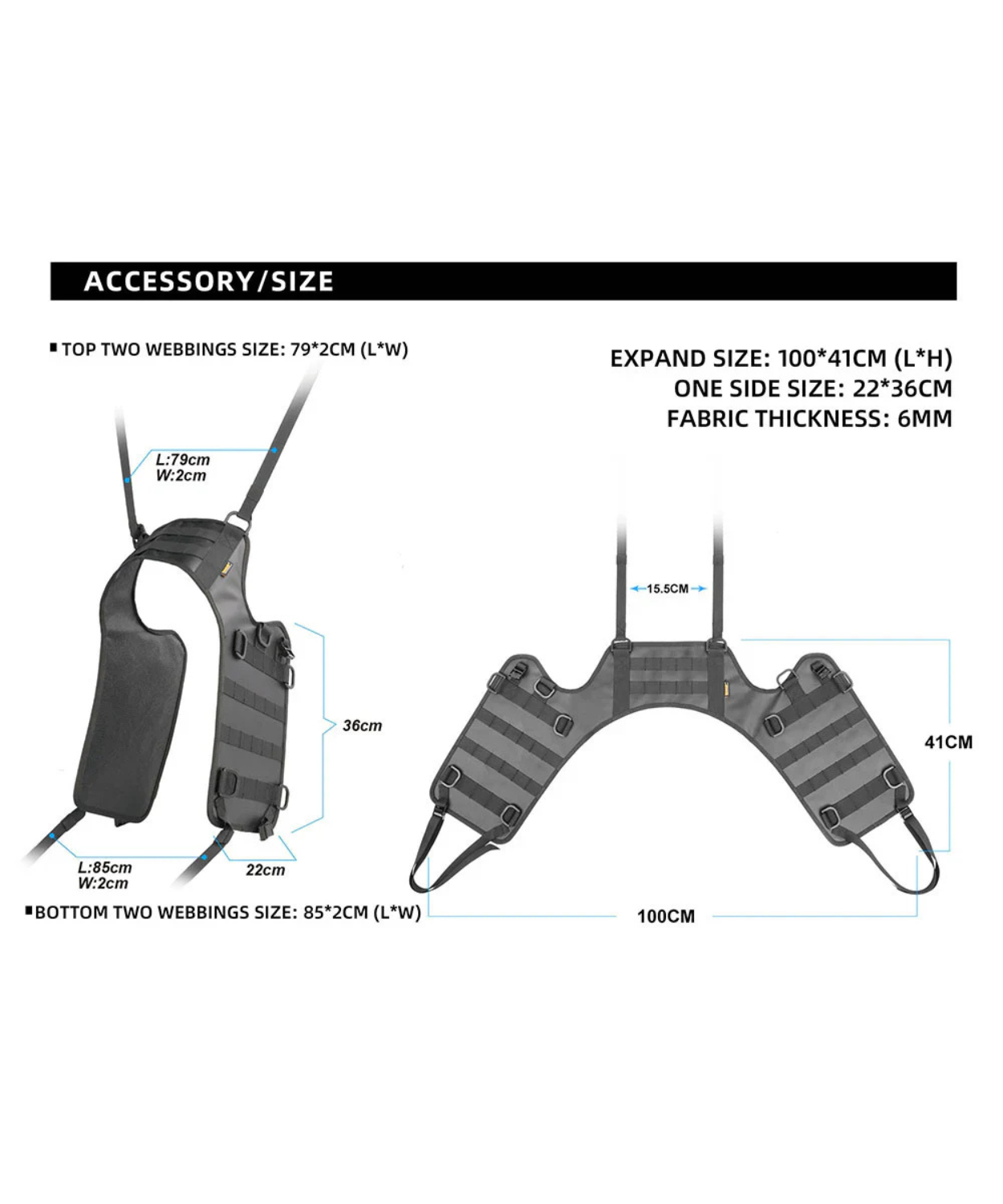 Rhinowalk Mounting Base for Tail Bag - MT002A