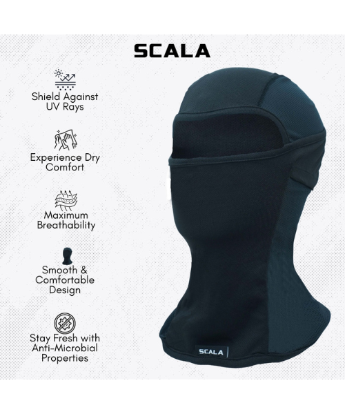 Scala Coolknit Multipanel Balaclava - Black
