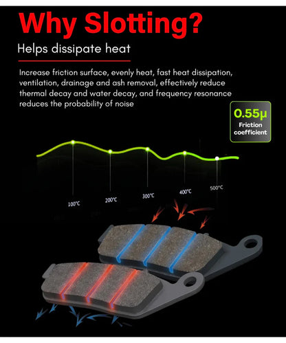 Crank1 Carbon Brake Pads for Honda CBR 250R (2011-2014)