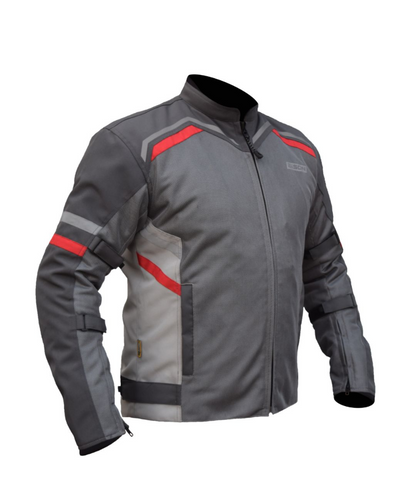 Bison ProGear Raptor V.2 Riding Jacket - Grey Red