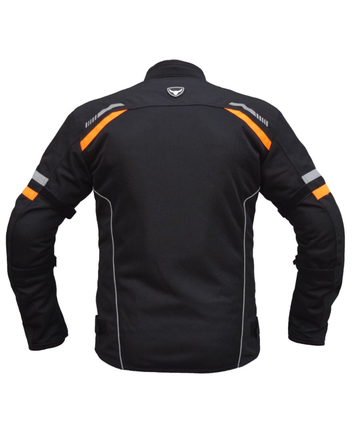 Bison ProGear Raptor V.2 Riding Jacket - Black Hiviz Orange