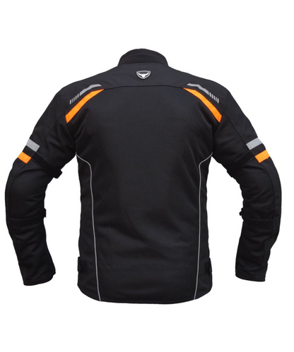 Bison ProGear Raptor V.2 Riding Jacket - Black Hiviz Orange
