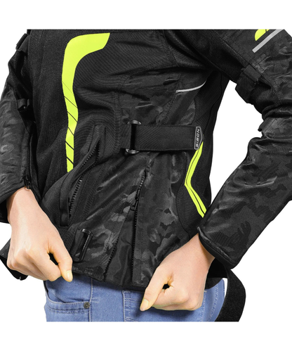 Bison ProGear Phoenix Women Riding Jacket - Hi-Viz Green