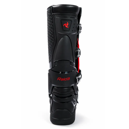 Raida TrailCraft V2 Motocross and Enduro Motorcycle Boots - Black Red