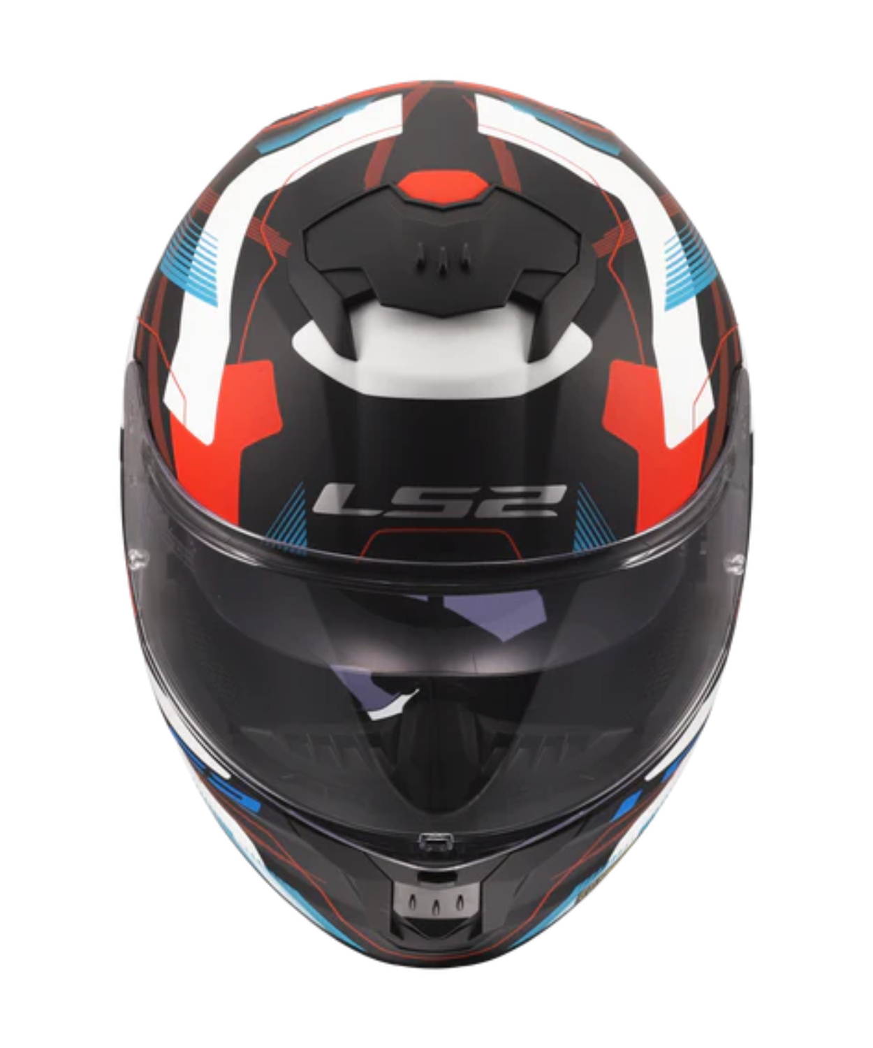 LS2 FF320 Stream II Mika 06 Helmet - Gloss White Blue Red