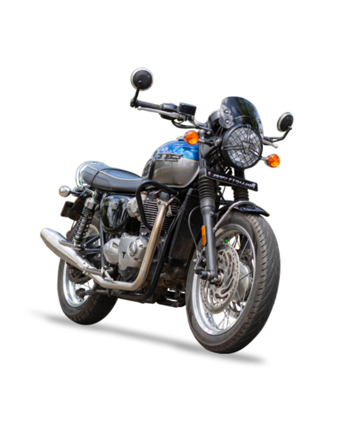 Silver Stallion Triumph Bonne (Slip-Ons) T120 / 1200 Performance Exhaust Systems - Silver