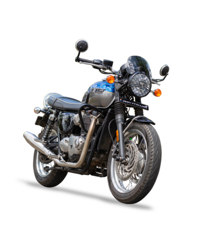 Silver Stallion Triumph Bonne (Slip-Ons) T120 / 1200 Performance Exhaust Systems - Silver